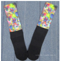 Chaussettes en polyester vierge de sublimation avec élastique plus long